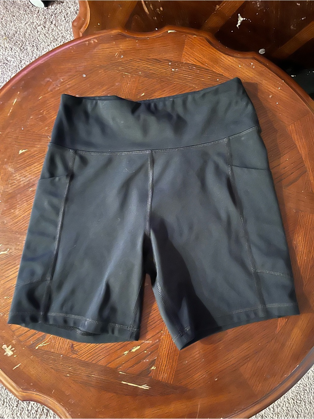 American Eagle Outfitters Black High-Rise Bike Shorts